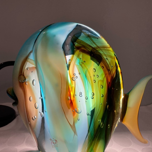 Authentic signed Sergio Costantini Murano fish sculpture. - Picture 5 of 12